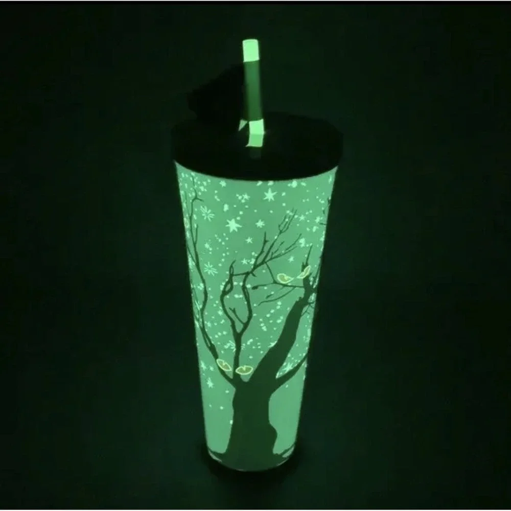 Starbucks 2022‎ Halloween Fall Cup Glow In The Dark Tree 24oz Venti Tumbler